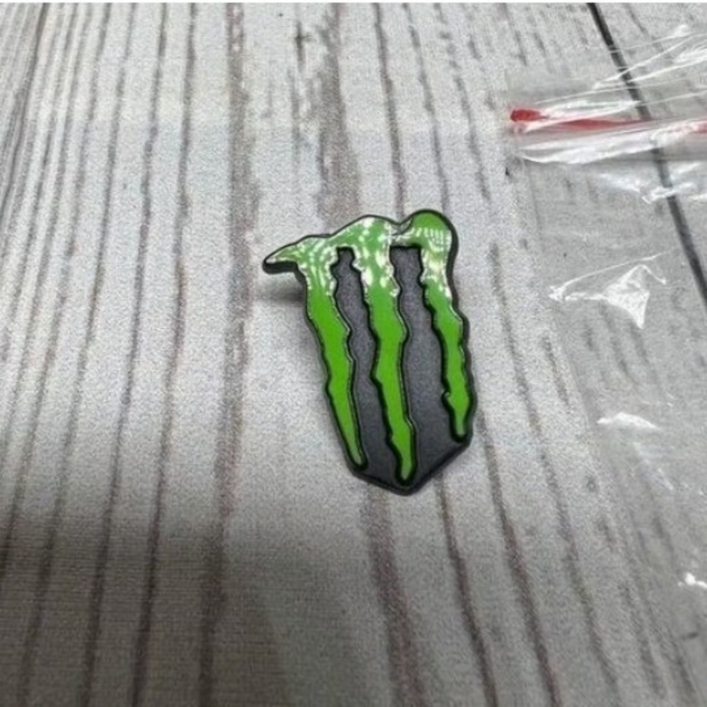 Monster Energy Drink Logo Lapel Tie Pin Green Black